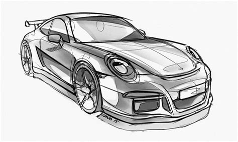 Car Design Sketch & Drawing .